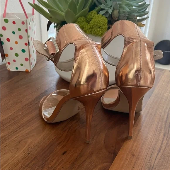 Pleaser Rose Gold Heels - Picture 2 of 7